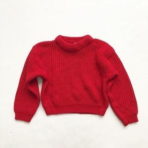 Vintage Perspective red knit sweater EUC 6Y